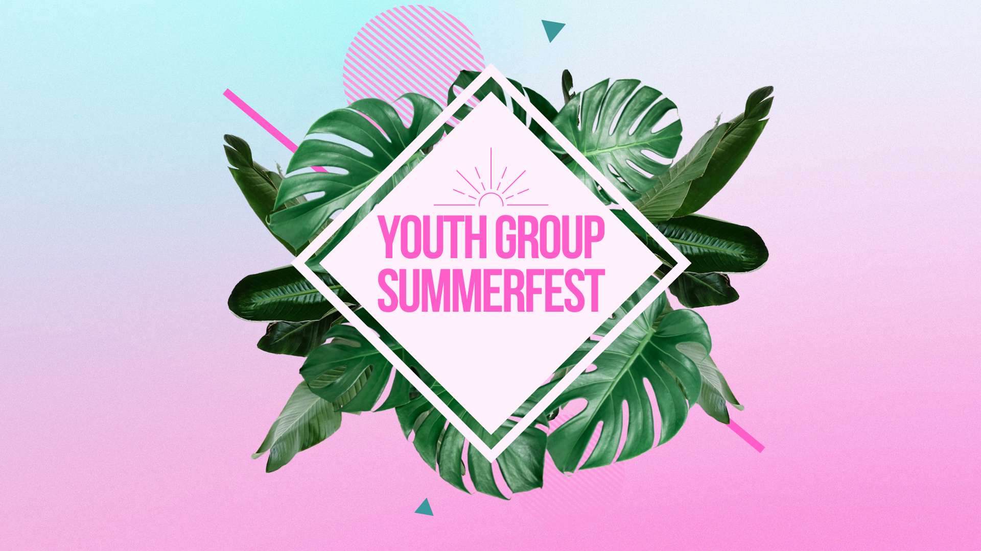 Bethany Baptist Church – Youth Ministry – SummerFest – High School Event Poster
